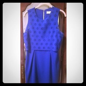 BLUE lavender Brown dress